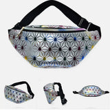 Women PU Waterproof Cross-body Waist Pack Portable Zipper Bag