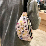 Women PU Waterproof Cross-body Waist Pack Portable Zipper Bag