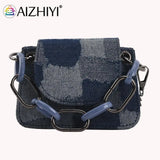 Mini Flap Stitching Handbag Chain Shoulder Bag