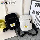 Women Zipper Crossbody Bag Student Casual Shoulder Bag Autumn Winter Handbag