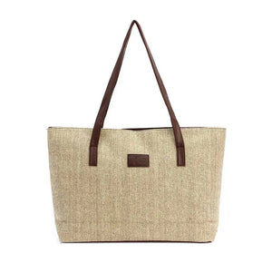 Canvas Shoulder Bags Appliques Portable Women's Handbags Large Capacity