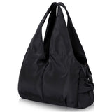 Women Large Nylon Shoulder Bag Waterproof Tote Famous Purple Handbag