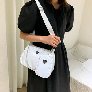 Women Hobo Bag Crossbody Handbag Crescent Chain Underarm Shoulder Bag