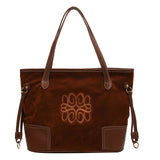 Retro Brown Crossbody Tote Bags Bucket Clutch Bag