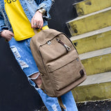 Canvas Backpacks Large Capacity School Bags For Teenager Boys Girls