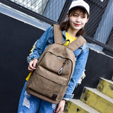 Canvas Backpacks Large Capacity School Bags For Teenager Boys Girls