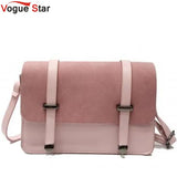 Matte PU Leather Women Messenger Bag Double Arrows Flap Bag