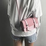 Matte PU Leather Women Messenger Bag Double Arrows Flap Bag