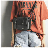 Matte PU Leather Women Messenger Bag Double Arrows Flap Bag