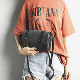 Matte PU Leather Women Messenger Bag Double Arrows Flap Bag
