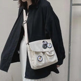 Canvas Messenger Bag Youth Casual Shoulder Crossbody Large Capacity