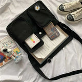 Canvas Messenger Bag Youth Casual Shoulder Crossbody Large Capacity