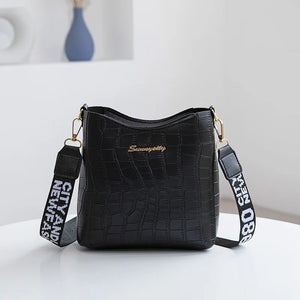 Crocodile Pu Leather Women Messenger Bag Crossbody Shoulder Handbags