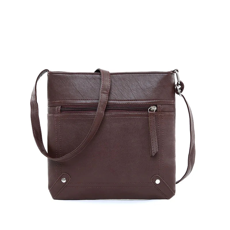 Women Bucket Leather Crossbody Bag Shoulder Satchel