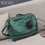 Pu Leather Women Messenger Bag Top-handle Crossbody Bag KL250
