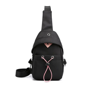 Women Nylon Chest Bag Fanny Pack Travel Small Bag KL834