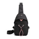 Women Nylon Chest Bag Fanny Pack Travel Small Bag KL834