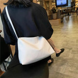 Women One-shoulder Messenger Bag Ladies Casual Tote Soft PU Leather