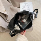 Women One-shoulder Messenger Bag Ladies Casual Tote Soft PU Leather