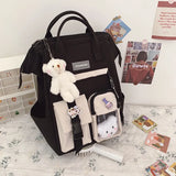Purple Backpack For Teenage Girls Waterproof School Bags Ladies Casual Travel