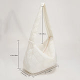 Women Quilted Bag Handbag Purses Space Pad Cotton Crossbody Bag Female