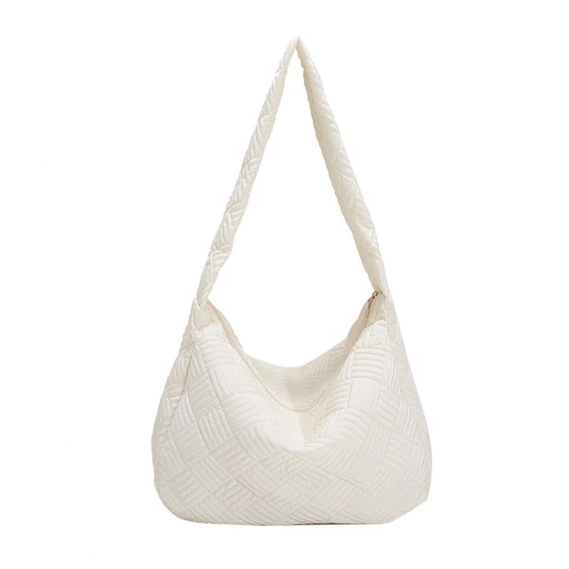Women Quilted Bag Handbag Purses Space Pad Cotton Crossbody Bag Female
