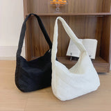 Women Quilted Bag Handbag Purses Space Pad Cotton Crossbody Bag Female