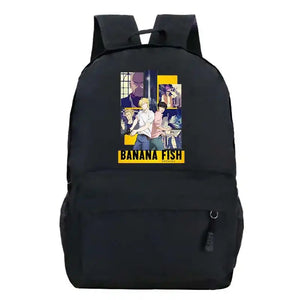 Women School Backpack Banana Fish Bagpack Female Anti Theft Rucksack