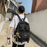Nylon Anti Theft School Backpack Rucksack Travel Mochila