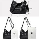 Leather Shoulder Bag for Women Crossbody Handbag
