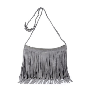 Women Shoulder Crossbody Bag Tassel Solid For Mobile Phone Money Keys