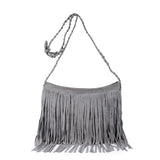 Women Shoulder Crossbody Bag Tassel Solid For Mobile Phone Money Keys