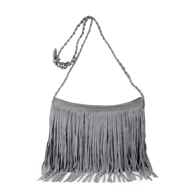 Women Shoulder Crossbody Bag Tassel for Phone Money Keys