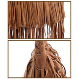 Women Shoulder Crossbody Bag Tassel Solid For Mobile Phone Money Keys