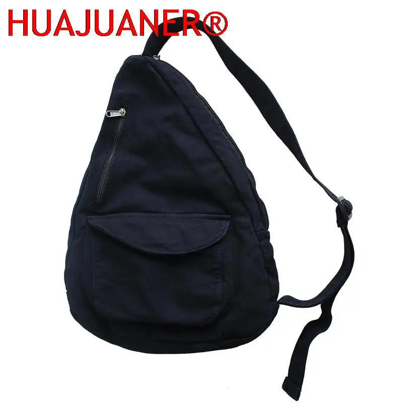 Canvas Crossbody Bag Women Lightweight Travel Shoulder Bag