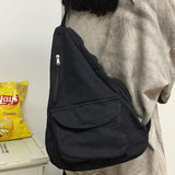 Canvas Crossbody Messenger Bag Women Shoulder Chest Bag