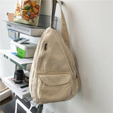Canvas Crossbody Crossbody Solid Chest Bag