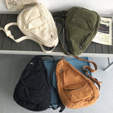 Canvas Crossbody Female Bag Solid Chest Bag