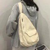 Canvas Crossbody Female Bag Solid Chest Bag