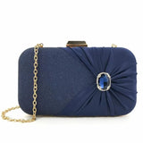 Silk Clutch Bags Striped Bling Purse Wedding Dinner Mini Banquet With Chain