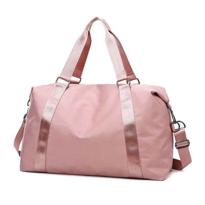 Large Capacity Foldable Women Travel Bag Tote Duffle Waterproof Handbags