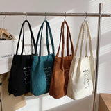 Vintage Shoulder Bag with Outside Pocket