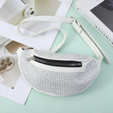 Women Waist Bag Flash Diamond Fanny Pack Chain Waist Crossbody Chest Bags