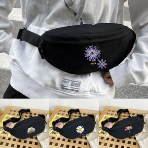 Daisy Print Waist Bag Fanny Pack Travel Shoulder Purse