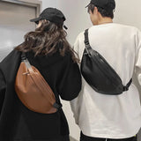 Women Waist Packs Leather Fanny Letter Belt Bags High Shoulder