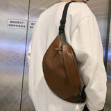 Women Waist Packs Leather Fanny Letter Belt Bags High Shoulder