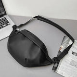 Women Waist Packs Leather Fanny Letter Belt Bags High Shoulder