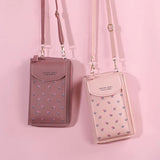 Women Wallet Small Shoulder Bag Multi-Function Letter Phone Money Wallets