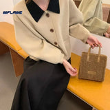 Lamb Wool Winter Shoulder Bag Soft Autumn Cross-body Beige Khaki Girls