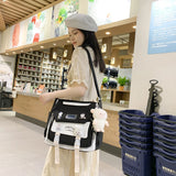 Women's Large Capacity Backpack Messenger Style